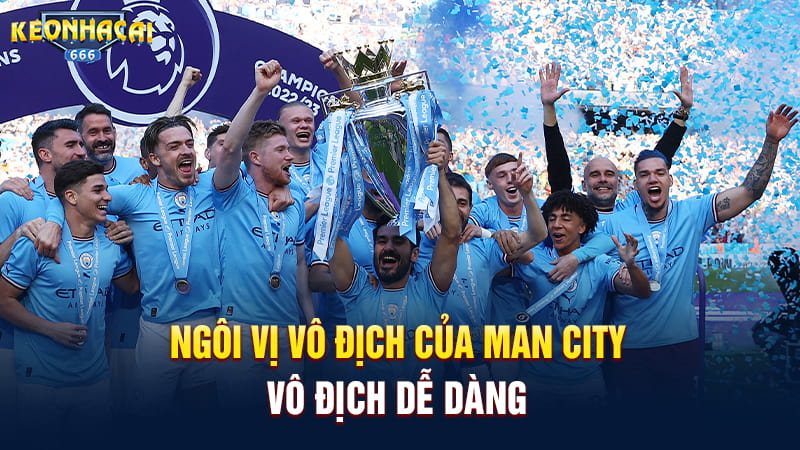Man City dễ dàng giành vô địch ngoại hạng Anh